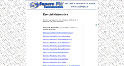 Desktop Screenshot of esercizimatematica.it